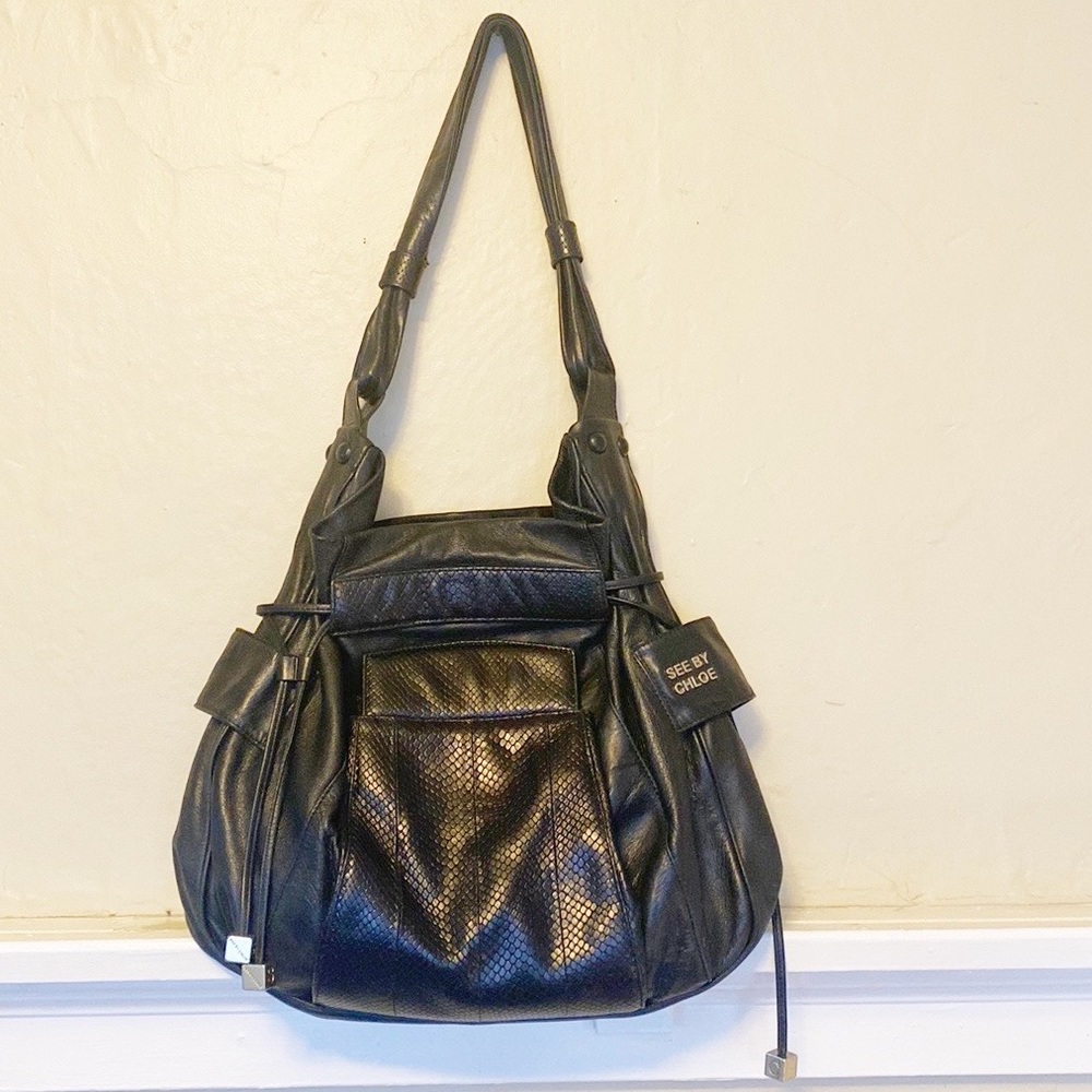 See By Chloe Leather Shoulder Bag Purse